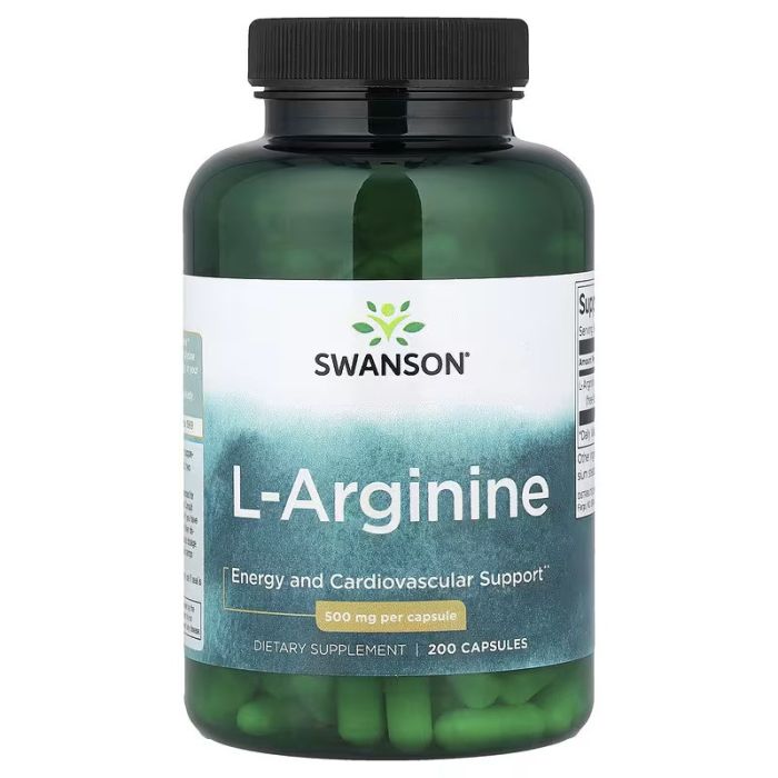 Swanson, L-Arginine, 500 mg, 200 Capsules