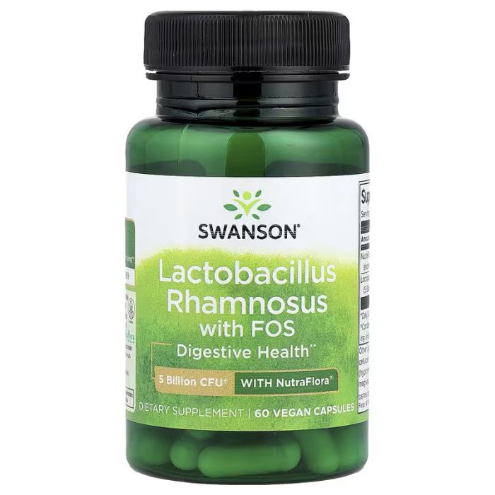 Swanson, Lactobacillus Rhamnosus With FOS, 60 Vegan Capsules