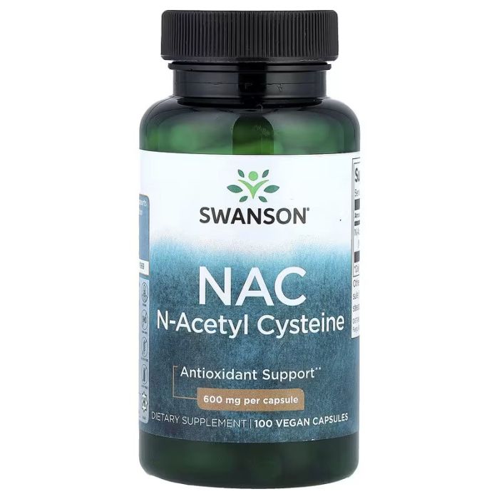 Swanson, NAC, 600 mg, 100 veganistische capsules