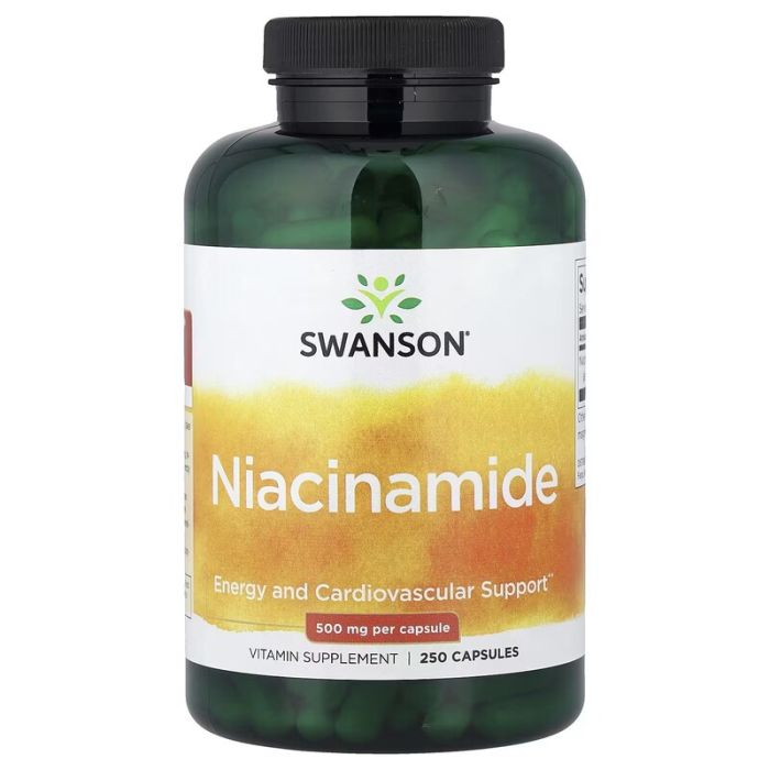  Swanson, Niacinamide, 500 mg, 250 Capsules 