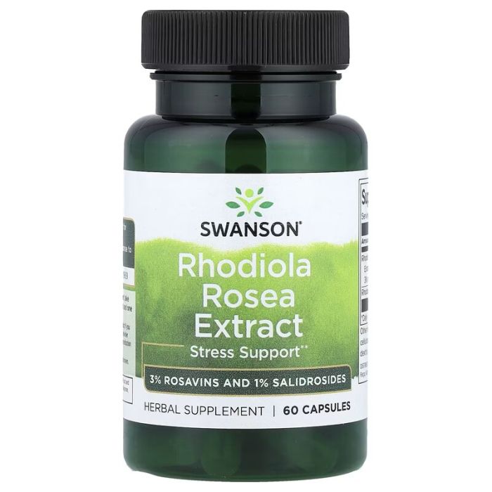  Swanson, Rhodiola Rosea Extract, 60 Capsules 