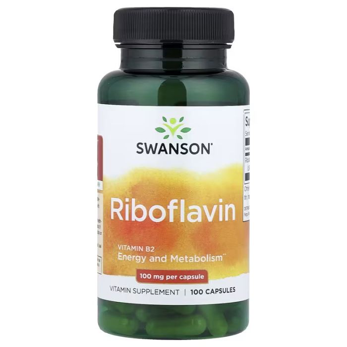 Swanson, Riboflavine, 100 mg, 100 capsules