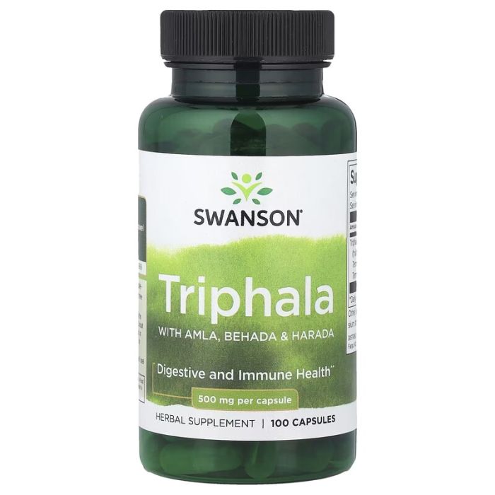 Swanson, Triphala with Amla, Behada & Harada, 500 mg, 100 Capsules