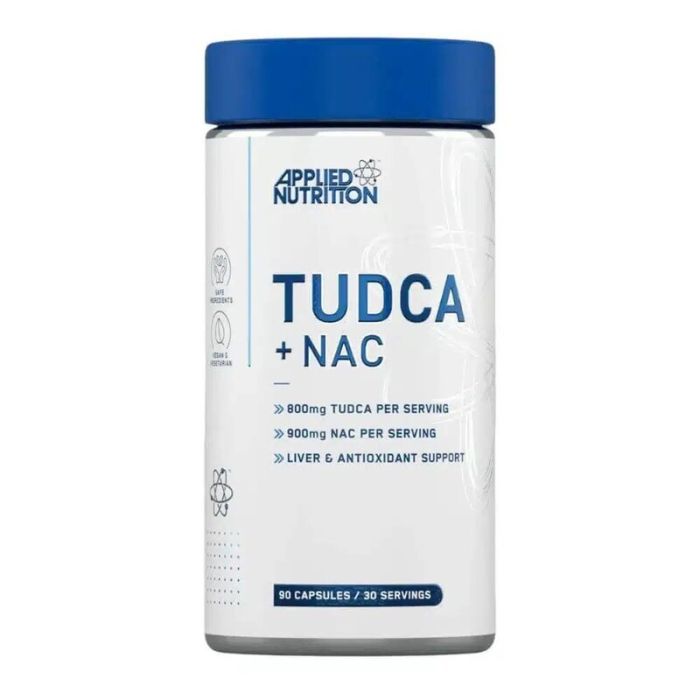 TUDCA + NAC (90 capsules) - Lever detox, Applied Nutrition. 5056555200797