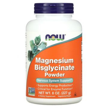 Magnesium Bisglycinate Powder | Now Foods  Minder symptomen van slapeloosheid en anxiety (Angststoornis): Magnesium Glycinaat blijkt de symptomen van slapeloosheid en angst te verminderen, die vaak een grote rol spelen bij slaapproblemen. Het bevordert on