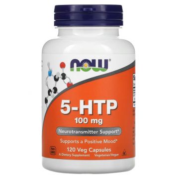 5-HTP 100mg - Now Foods (120 capsules). 733739001061