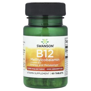 B12 5000 mcg Methylcobalamine, Swanson