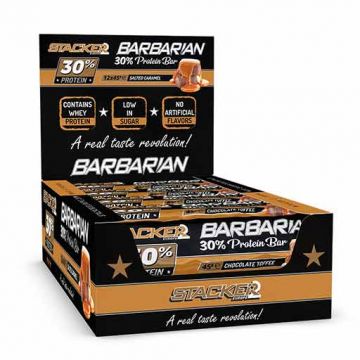 Barbarian 30% Protein Bar | Stacker2. 8717472073655, 8717472073631