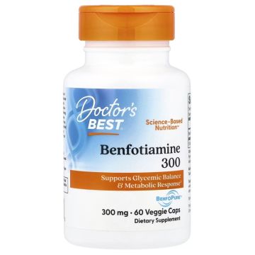 Doctor's Best Benfotiamine 300 300mg 60 VCaps. 753950002708