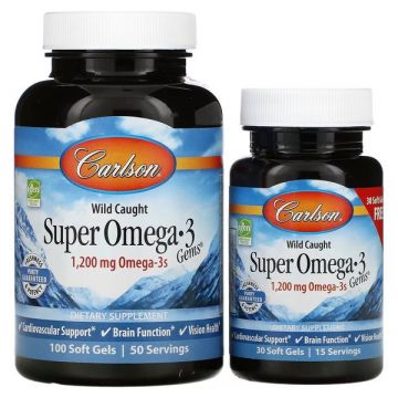 Wild Caught Super Omega-3 Gems, Carlson