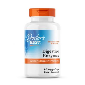 Doctor's Best Digestive Enzymes, 90 Veggie Caps. 753950000476
