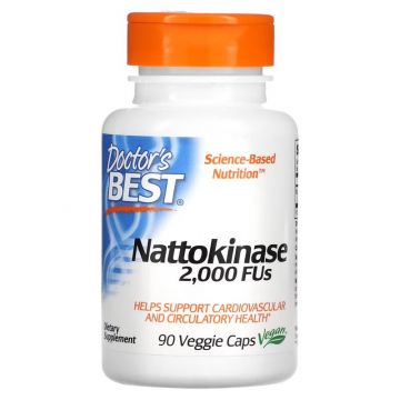 Doctor's Best, Nattokinase 2.000FU, 90 veggie caps. 753950001251
