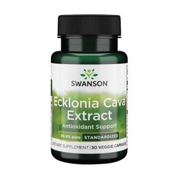 Ecklonia Cava Extract van Swanson. Ecklonia Cava is een soort zeewier. Bevat florotanninen en floroglucinolen, zeer krachtige antioxidanten. Ecklonia verhoogt de GABA-activiteit, het is een slaapmiddel.
