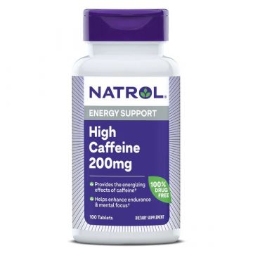 High Caffeine Extra Strength Tablets Energy Support Natrol