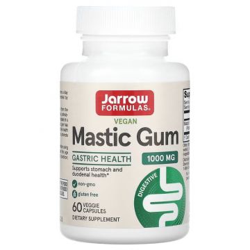 Mastic Gum (mastika extract) ondersteunt de gezondheid van de cellen en weefsels van de maag en twaalfvingerige darm om de gezondheid van het maag-darmkanaal te bevorderen. * Het bevat hars van de mastiekboom (Pistacia lentiscus), ook wel mastiha genoemd,
