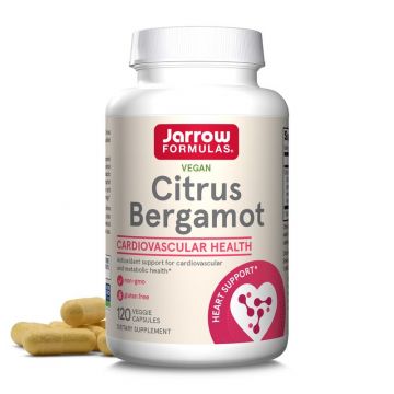 Citrus Bergamot van Jarrow. Het bevat natuurlijke polyfenolische antioxidanten, of vrije radicalenvangers, waarvan is ontdekt dat ze het cholesterol- en bloedsuiker gehalte beïnvloeden.