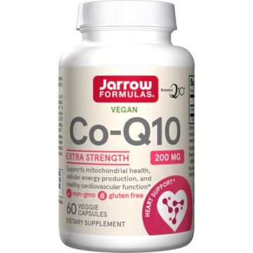 Jarrow Formulas Co-Q10 200 mg, 60 veggie capsules, 790011060161