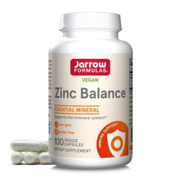 Jarrow Formulas, Zinc Balance, 100 vegetarische Capsules, Jarrow Formulas, Zinc Balance, 100 Capsules. Zink L-Monomethionine en Koper gluconaat in een 15:1 verhouding.