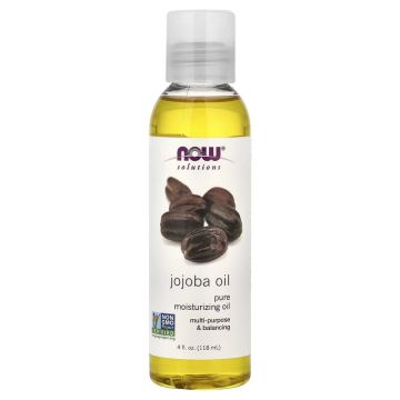 NOW Foods, Solutions, Certified Organic Jojoba Oil, 4 fl oz (118 ml)
