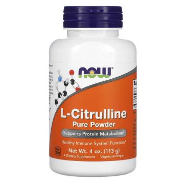 NOW Foods, L-Citrulline, Pure Powder, 4 oz (113 g)