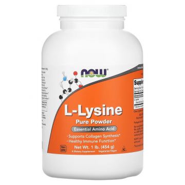 L-Lysine poeder 454 gram Now Foods. 733739002402