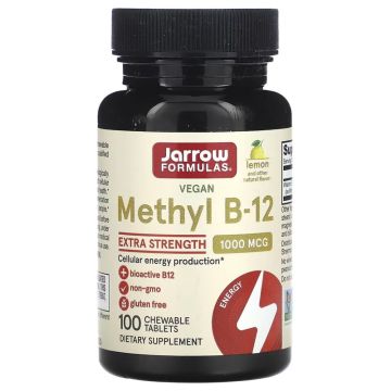 Methyl B-12, extra sterk, citroen, 1000 mcg, 100 kauwtabletten