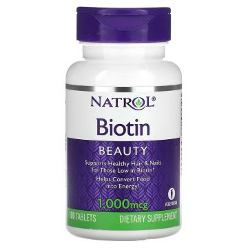 Natrol, Biotin, 1,000 mcg, 100 Tablets