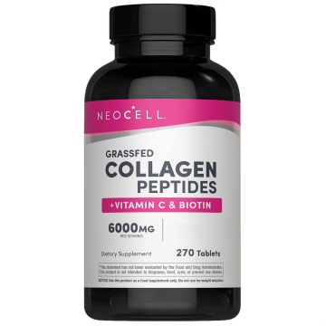 Grassfed Collageenpeptiden + Vitamine C & Biotine, 6000 mcg