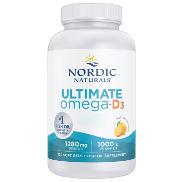 Ultimate Omega-D3, 1280 mg, citroensmaak