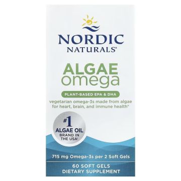 Nordic Naturals, Algae Omega, 715 mg, 60 Soft Gels (357.5 mg per Soft Gel)