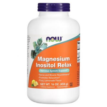 NOW Foods, Magnesium Inositol Relax, Lemonade, 16 oz (454 g)