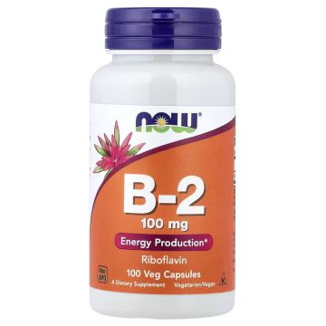 Vitamine B2 Riboflavine 100mg - NOW Foods
