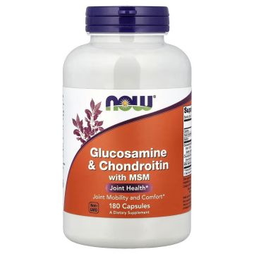 NOW Foods, Glucosamine & Chondroitin with MSM, 180 Capsules