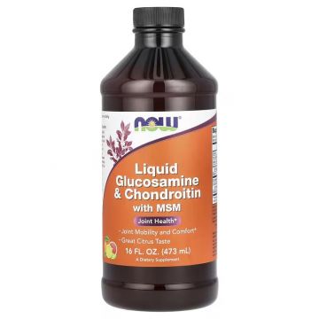 NOW Foods, Liquid Glucosamine & Chondroitin with MSM, Citrus, 16 fl oz (473 ml). 733739031754
