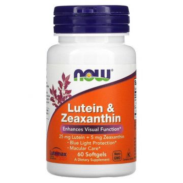 Lutein & Zeaxanthin | Now Foods. Luteïne en zeaxanthine kunnen je ogen helpen beschermen tegen schadelijke hoogenergetische lichtgolven zoals ultraviolette stralen in zonlicht. Studies suggereren dat een hoog gehalte van beide in oogweefsel verband houdt 