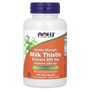 Mariadistelextract, dubbele sterkte 300 mg - NOW Foods. 733739047397