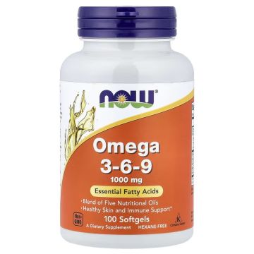 NOW Omega 3-6-9 1000 mg Softgels. 733739018359