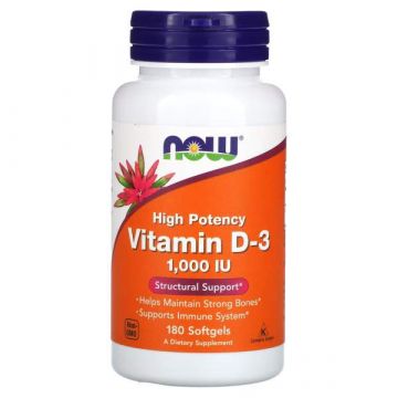 Vitamine D3 1000 IU NOW Foods. 733739003652