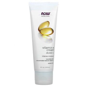 Vitamin E Cream 28.000 IU - Now Solutions, NOW Foods - Vitamine E Crème 28.000 IU - 118 ml