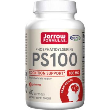 Jarrow Formulas PS 100 Fosfatidylserine Sojavrij 60 softgels. 790011160069