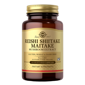 Reishi, Shiitake en Maitake, paddenstoelenextract