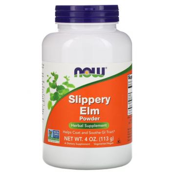 Slippery Elm, Rode Iep Poeder | NOW Foods. 733739050601