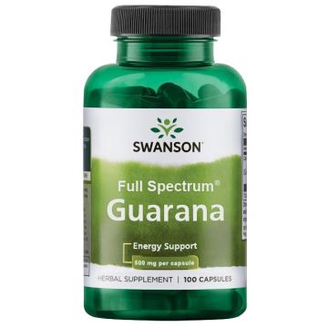 Swanson Full Spectrum Guarana 500MG (100 caps)