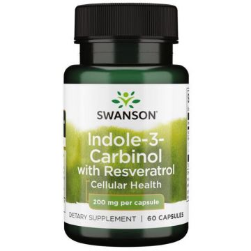 Swanson Indool-3-Carbinol met Resveratrol 200 mg. 087614023151