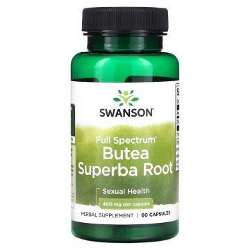 Swanson, Full Spectrum Butea Superba Root, 400 mg, 60 Capsules
