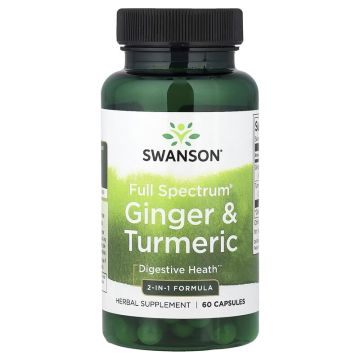 Ginger & Turmeric, Swanson
Kurkuma Gember supplement