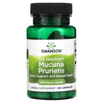 Full Spectrum Mucuna Pruriens, 400mg, Swanson Full Spectrum Mucuna Pruriens, 400mg, Swanson