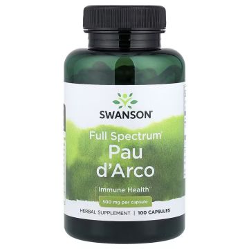 Swanson Pau d'Arco, 500mg. 087614014241
