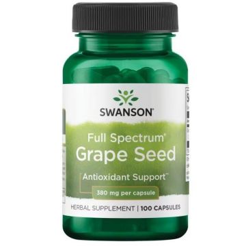 Swanson, Full Spectrum Grape Seed, 380 mg, 100 Capsules. Druivenpit extract