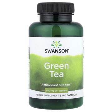 Swanson, Green Tea, 500 mg, 100 Capsules